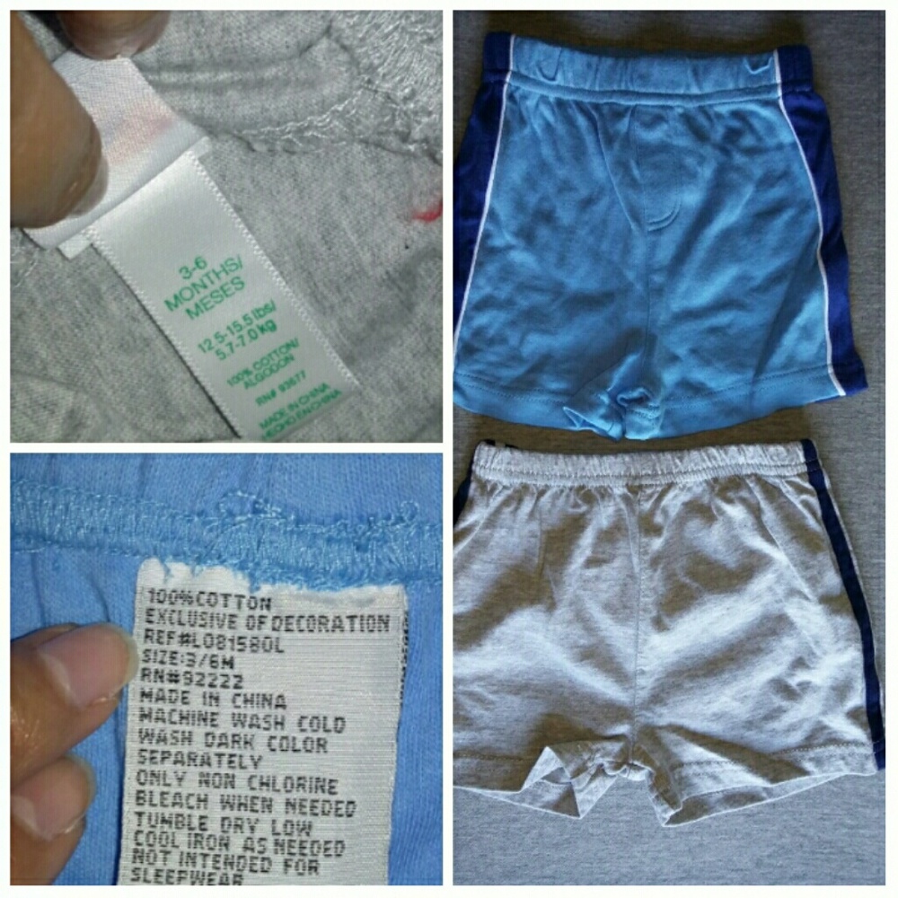 3-6mos misc shorts