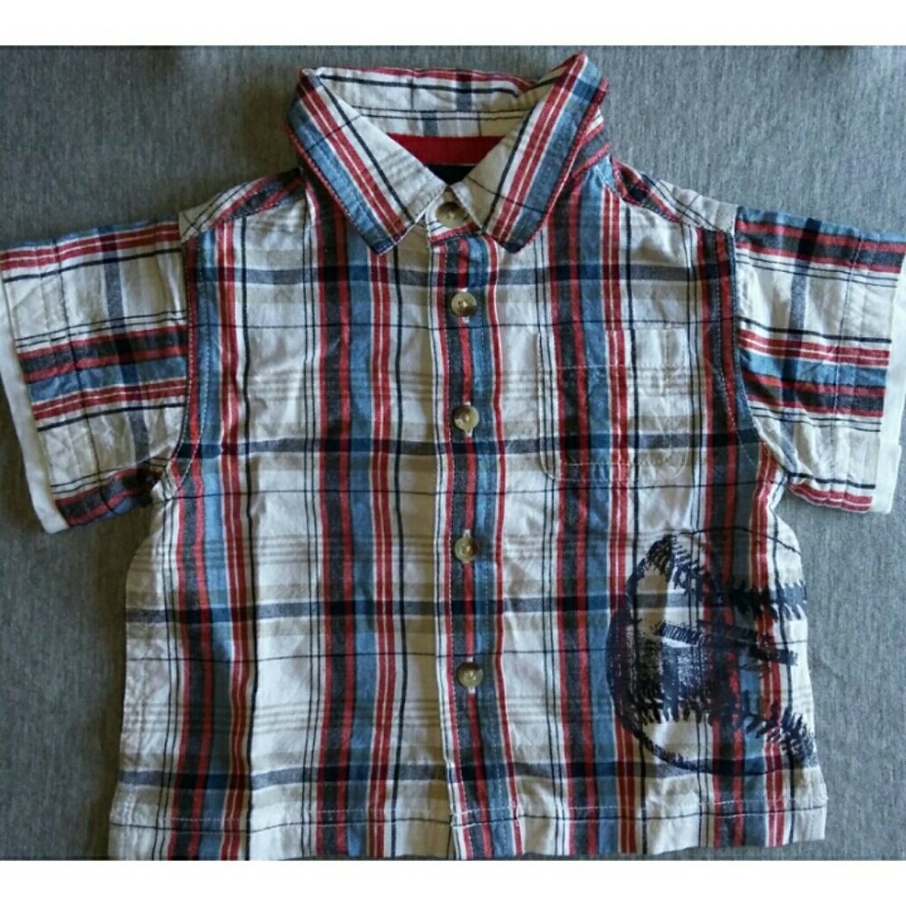 6mos button down tee