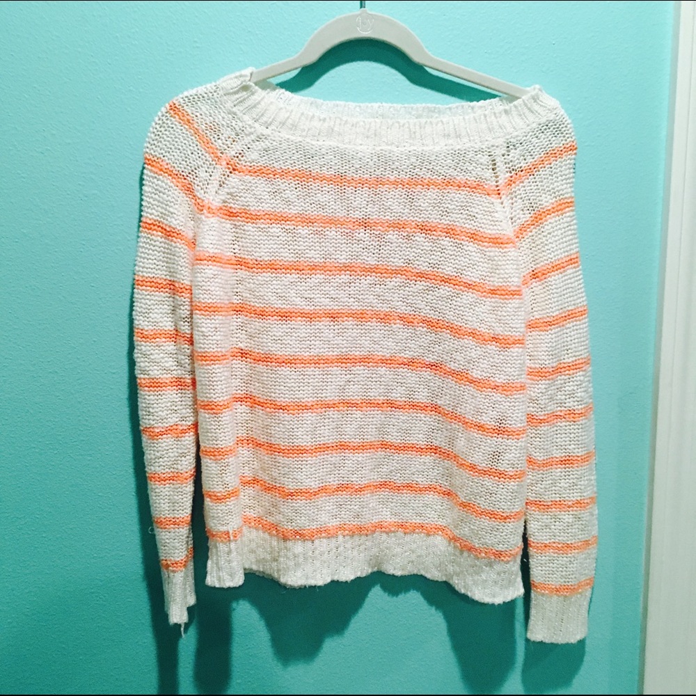 Orange Striped LF Sweater!