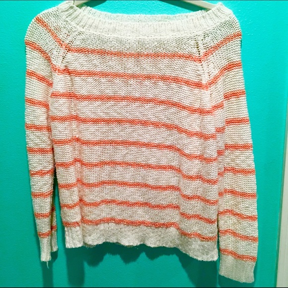 Orange Striped LF Sweater! - Picture 2 of 6