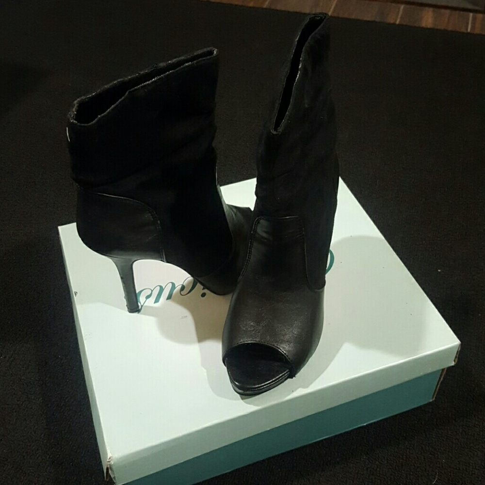 Peep Toe Ankle Bootie
