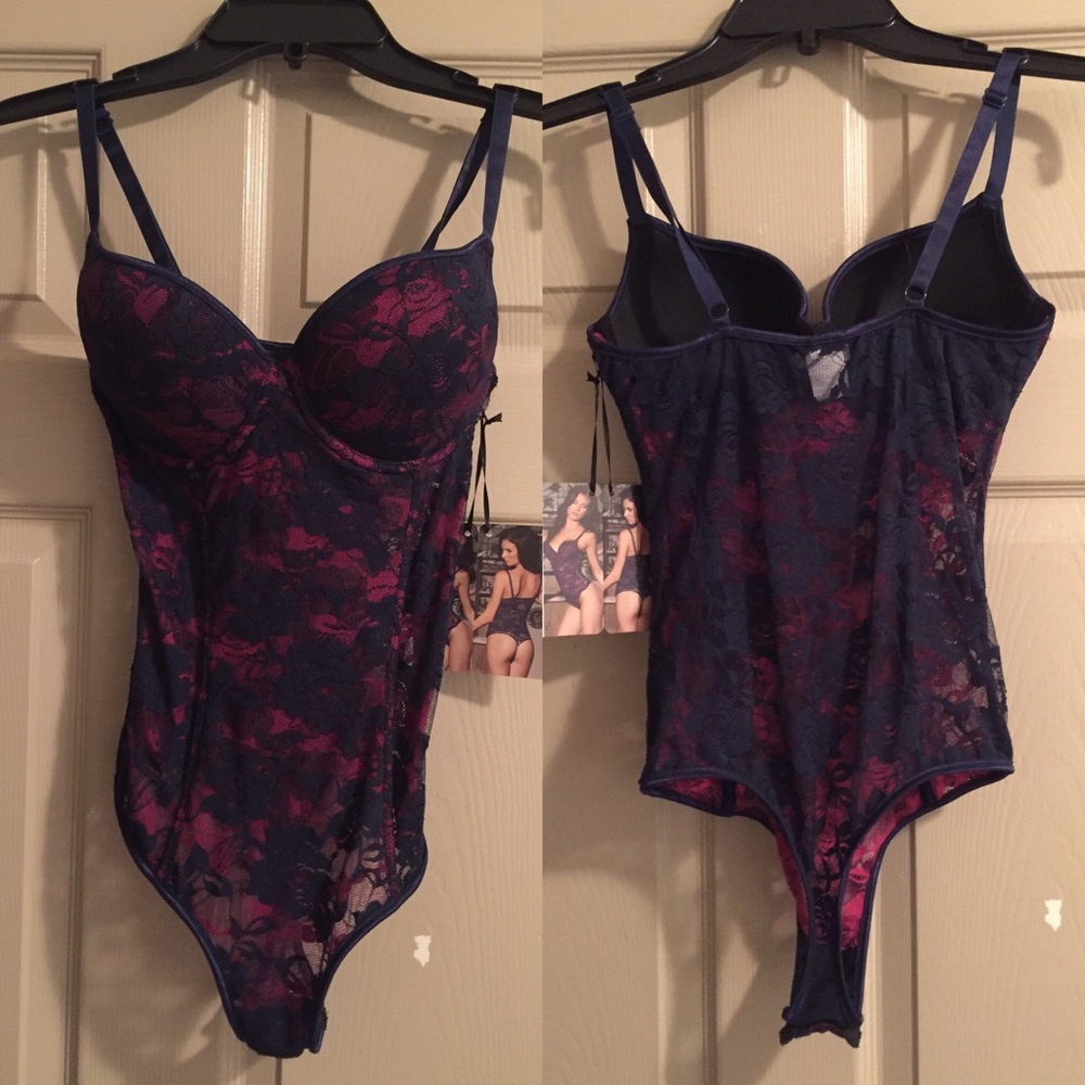 Lace Push-Up Bodysuit/Teddy