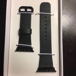 iwatch leather black band
