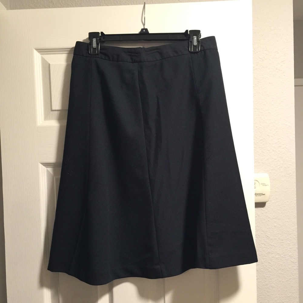 Black A-line skirt