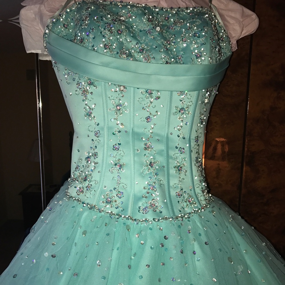 Mori Lee sweet 16 ball gown - Picture 2 of 8