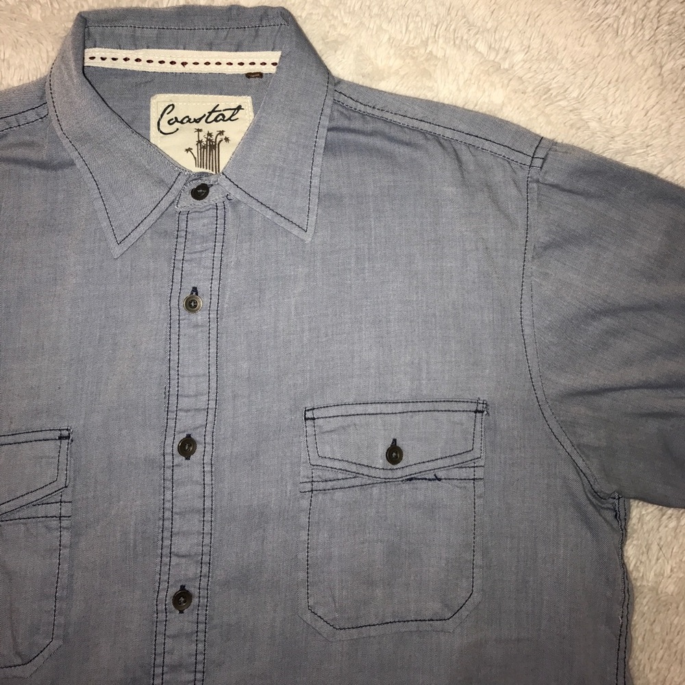 Men's large button up casual shirt