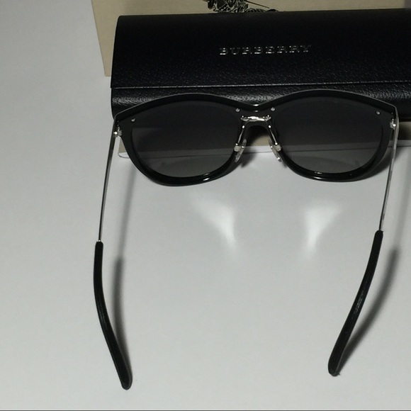 BURBERRY CAT EYE 3076Q BLACK SILVER METAL FRAME - Picture 3 of 4