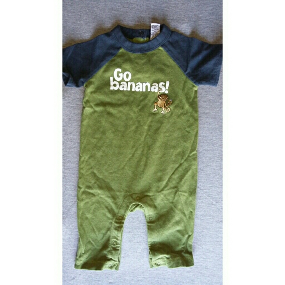 3-6mos go bananas lounge romper