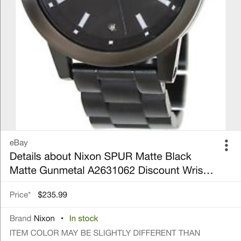 Nixon spur matte black
