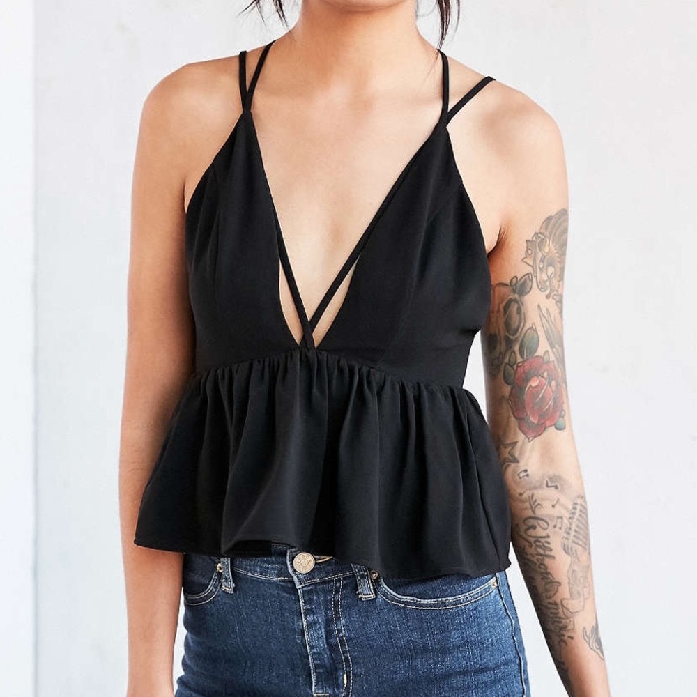 |Urban Outfitters|  Cross Front Baby Doll Cami