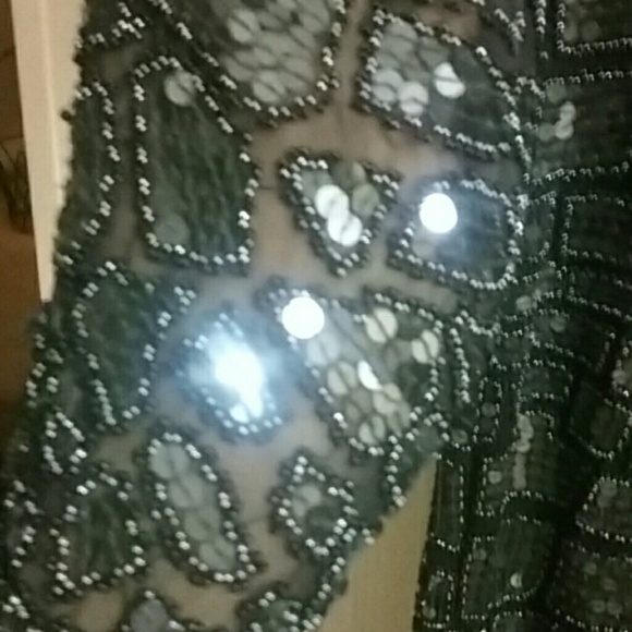 VHTF Oleg Cassini HOUSE COUTURE Line Sequin Dress, Near Mint - Picture 4 of 7