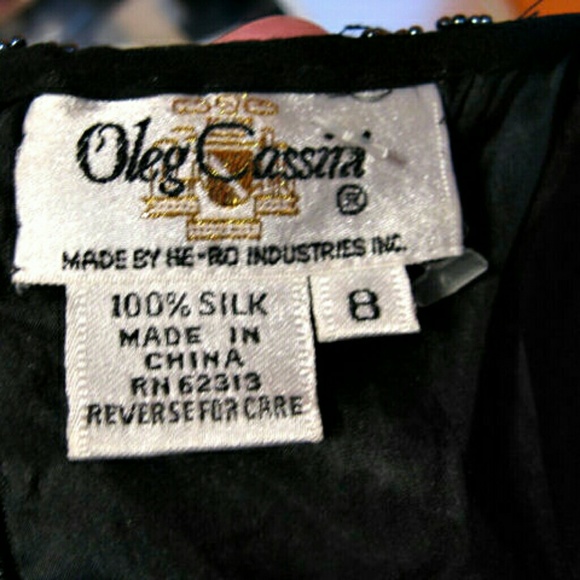 VHTF Oleg Cassini HOUSE COUTURE Line Sequin Dress, Near Mint - Picture 5 of 7