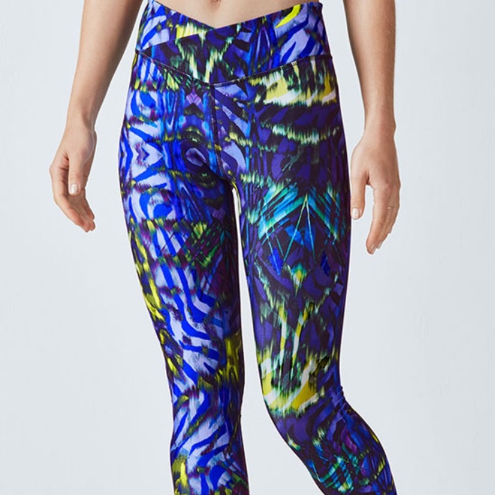 Fabletics Leggings - Electric Zebra