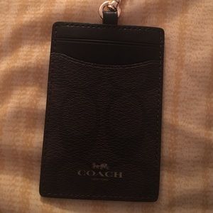 Coach signature lanyard