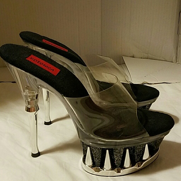 *SOLD* Kotonica "Diana" Black Silver Spikes 10/11 - Picture 1 of 6