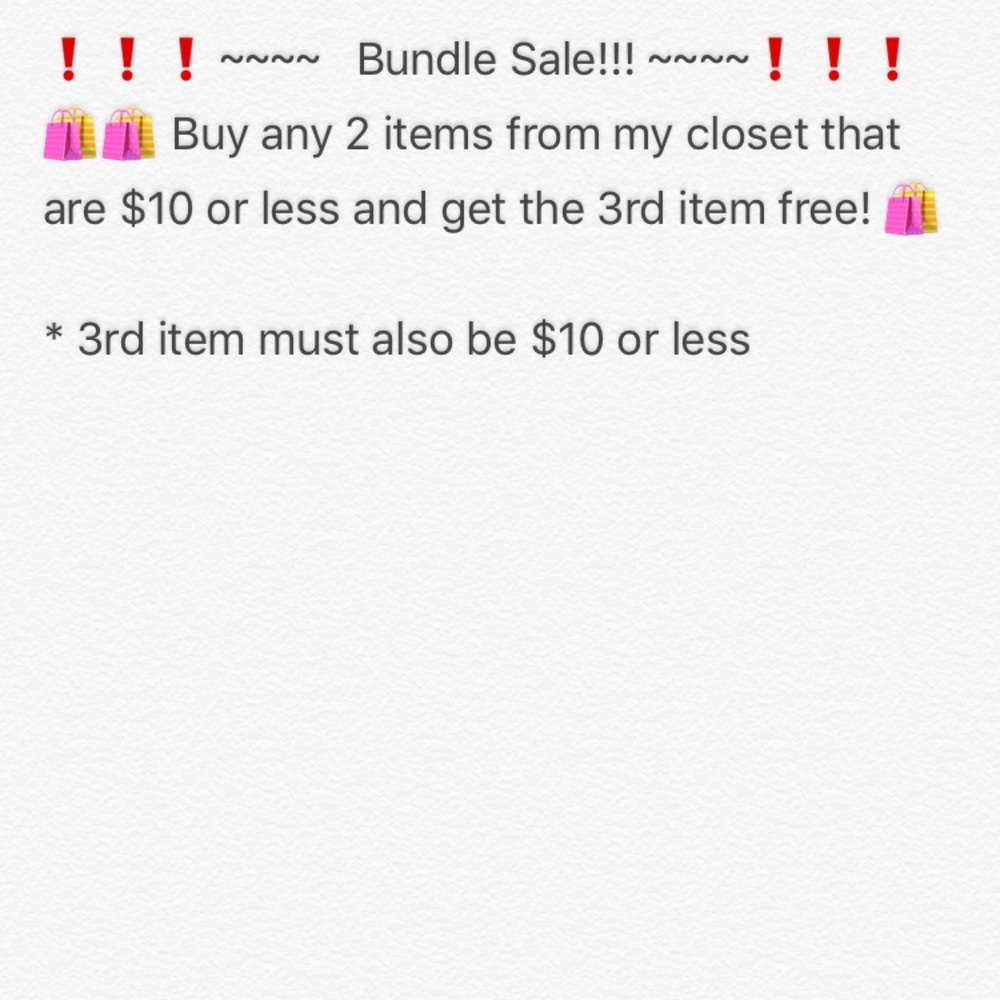 ‼️Buy 2 get one free bundle sale!!‼️mega markdowns