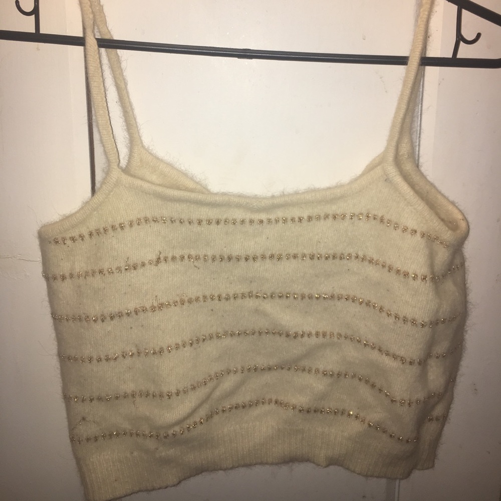 Fuzzy crop top
