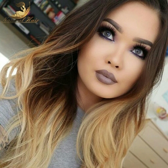 Ombre Lace Wig Virgin Brazilian Human Hair main image 4