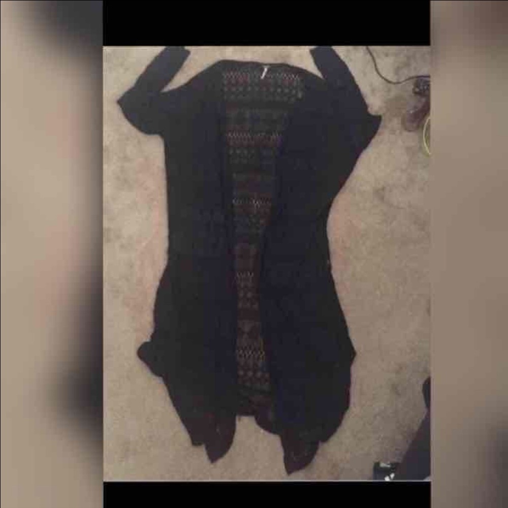 Black cardigan