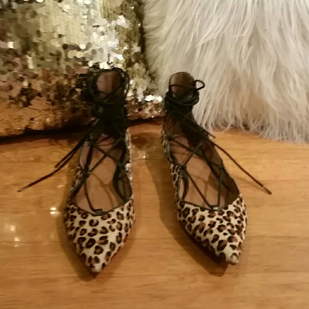 Leopard Ankle Flats