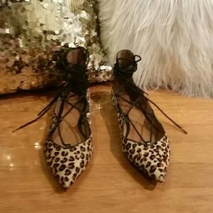Leopard Ankle Flats