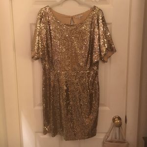 Gold sequin dress NWT