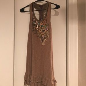 Tan racerback dress