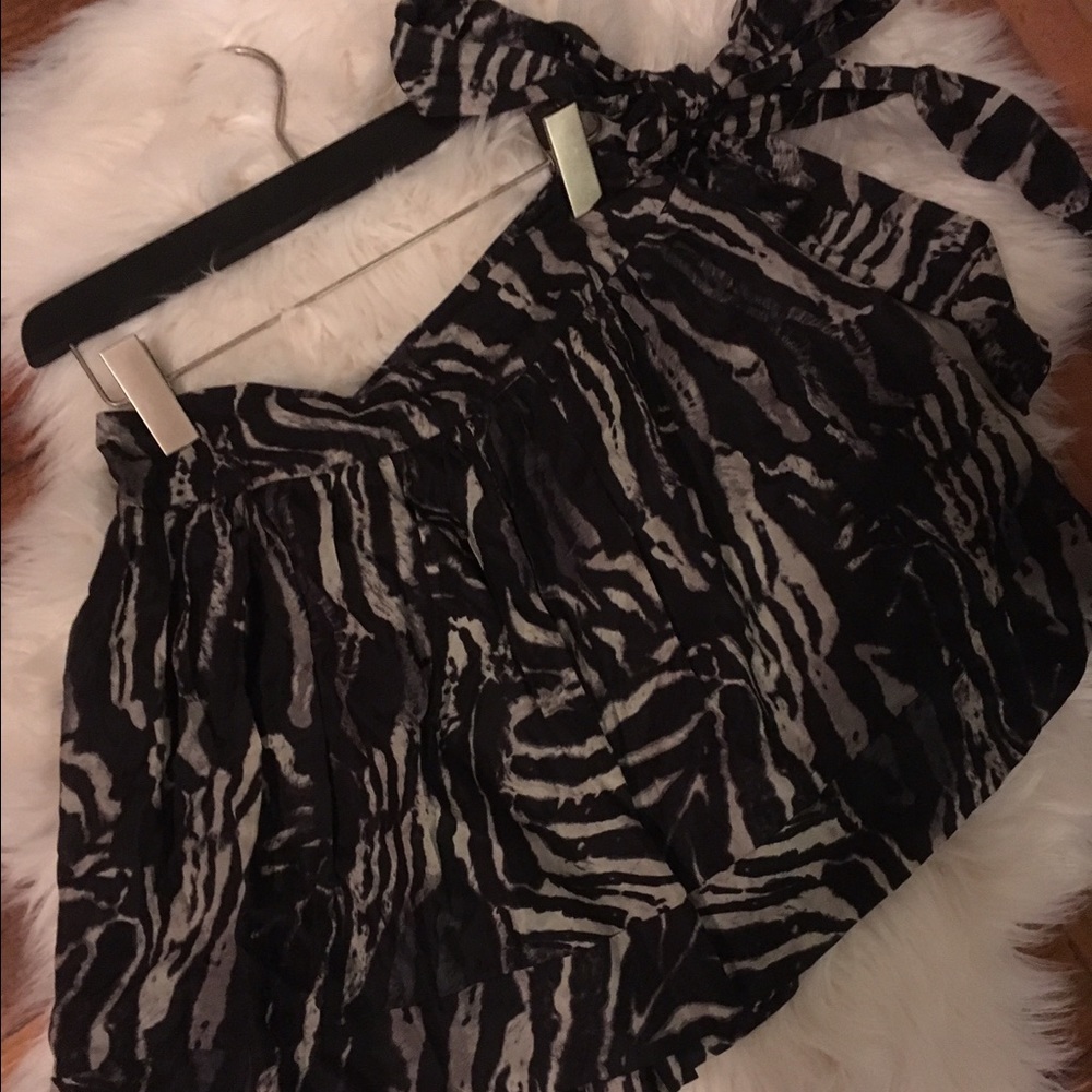 Black Silk Express Skirt