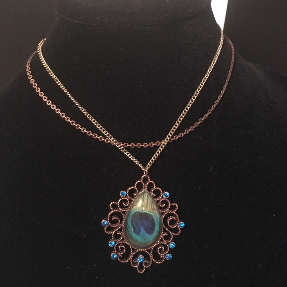 Betsy Johnson Peacock Necklace
