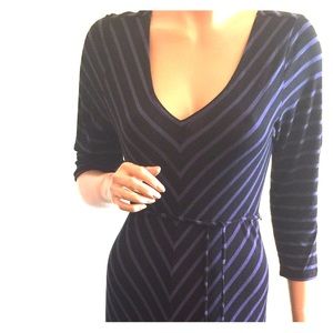 Motherhood black and blue dress