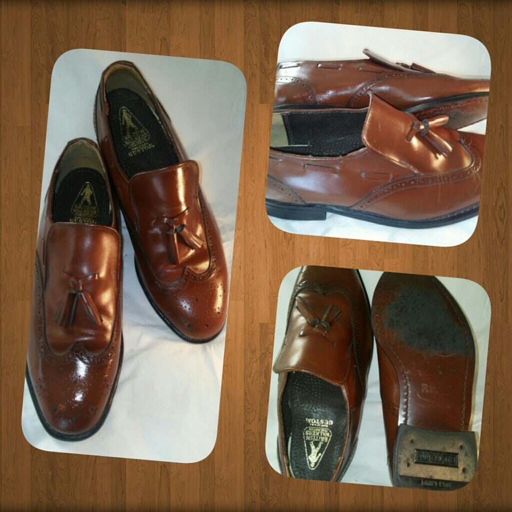 British Walkers tasseled wingtip brogues sz.10