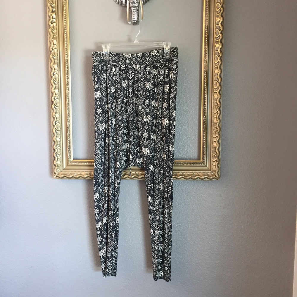 Printed Harem Pants