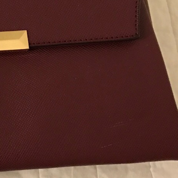 NWT Burgundy Envelope Clutch - Picture 3 of 3