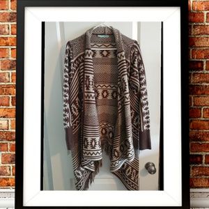 Drape sweater cardigan