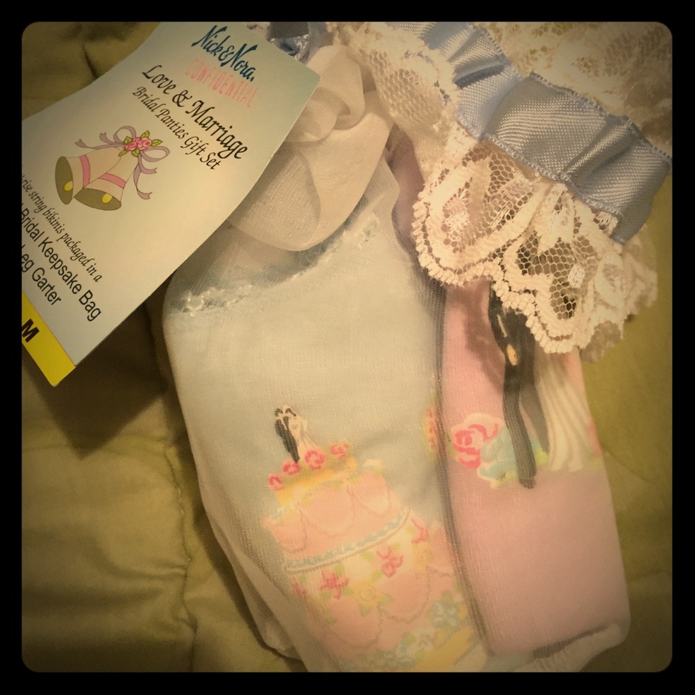 Nick and Nora bridal panty set.