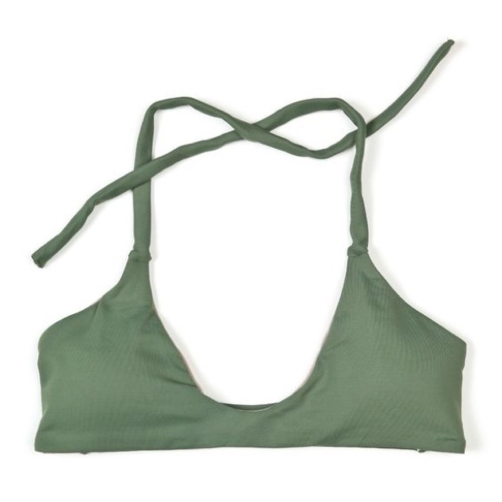 ISO midori bikini olive green top and bottom Small