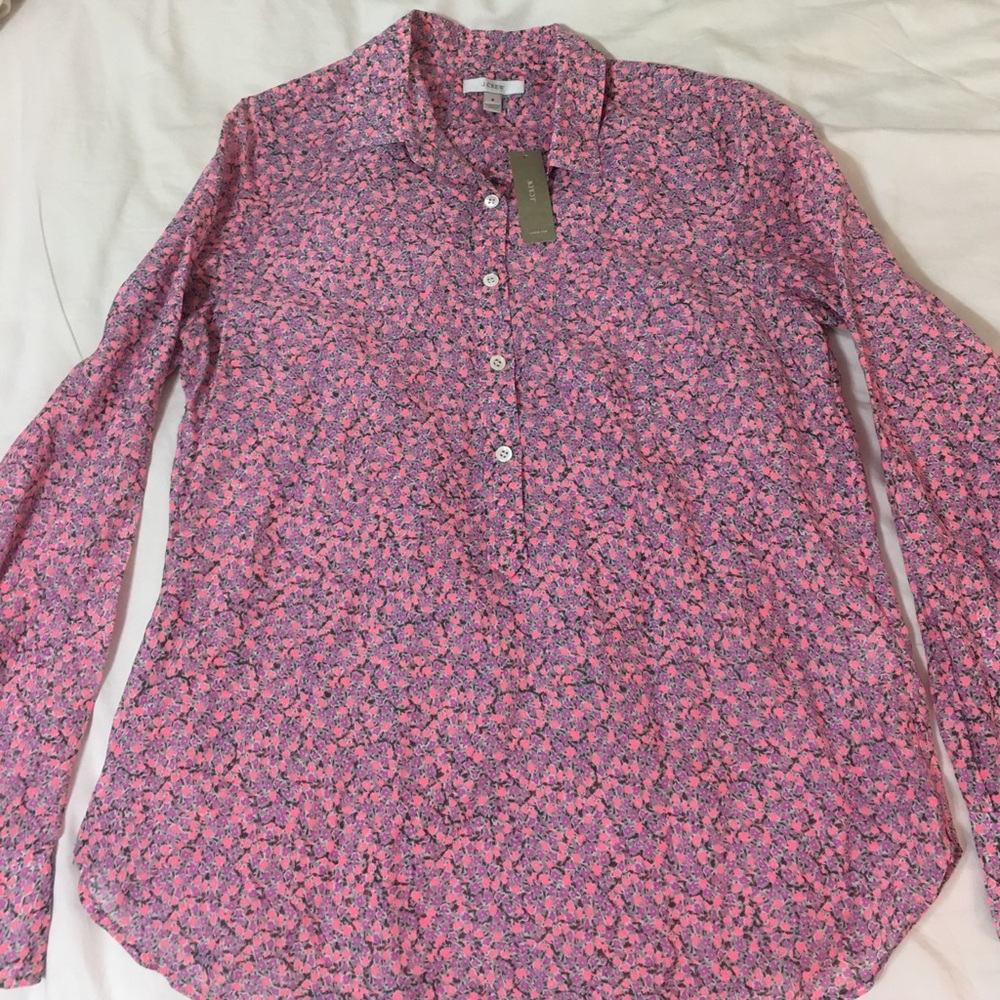 J. Crew Floral Blouse