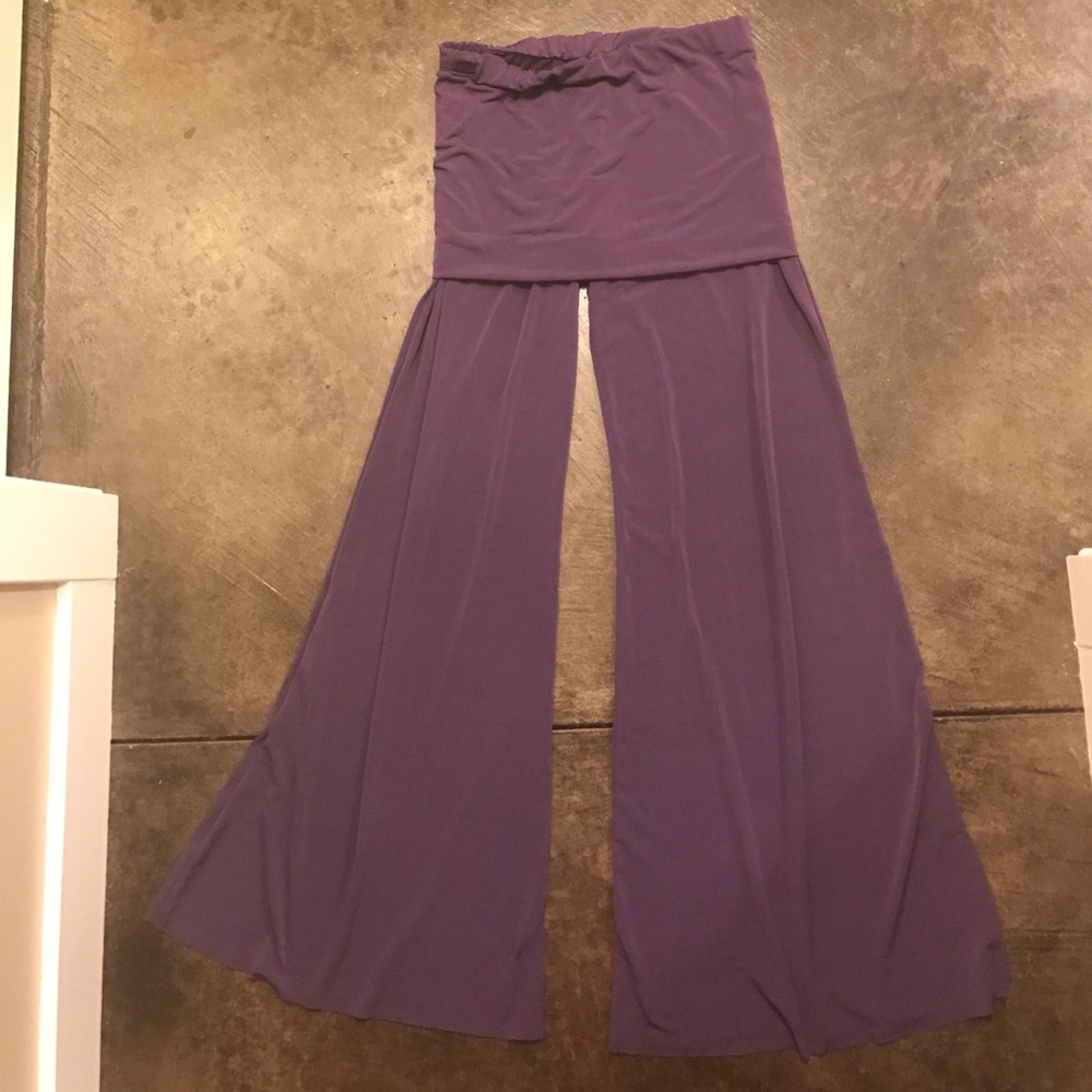 Onzie purple flare pants