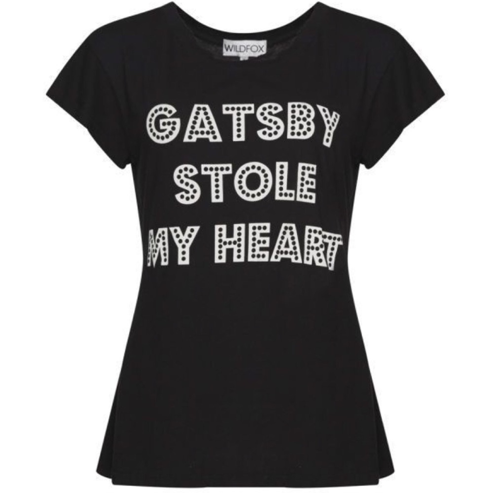 RARE! Wildfox® Gatsby Stole My Heart Tee [black]