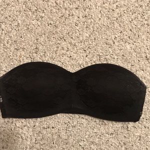 Victoria's Secret PINK black lace bandeau