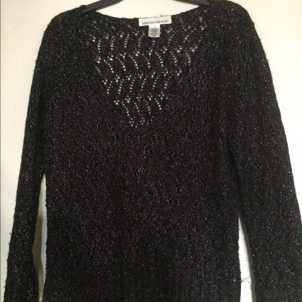 Jones New York sport silver spun sweater large