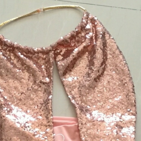๐จLast Large!๐จPink Halter Sequins Bikini - Picture 6 of 6
