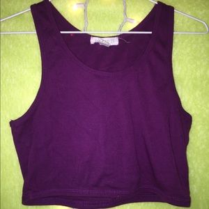 Purple crop top