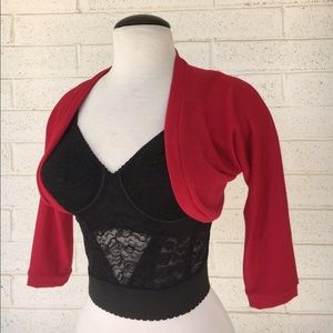 Retro cardigan. Shrug