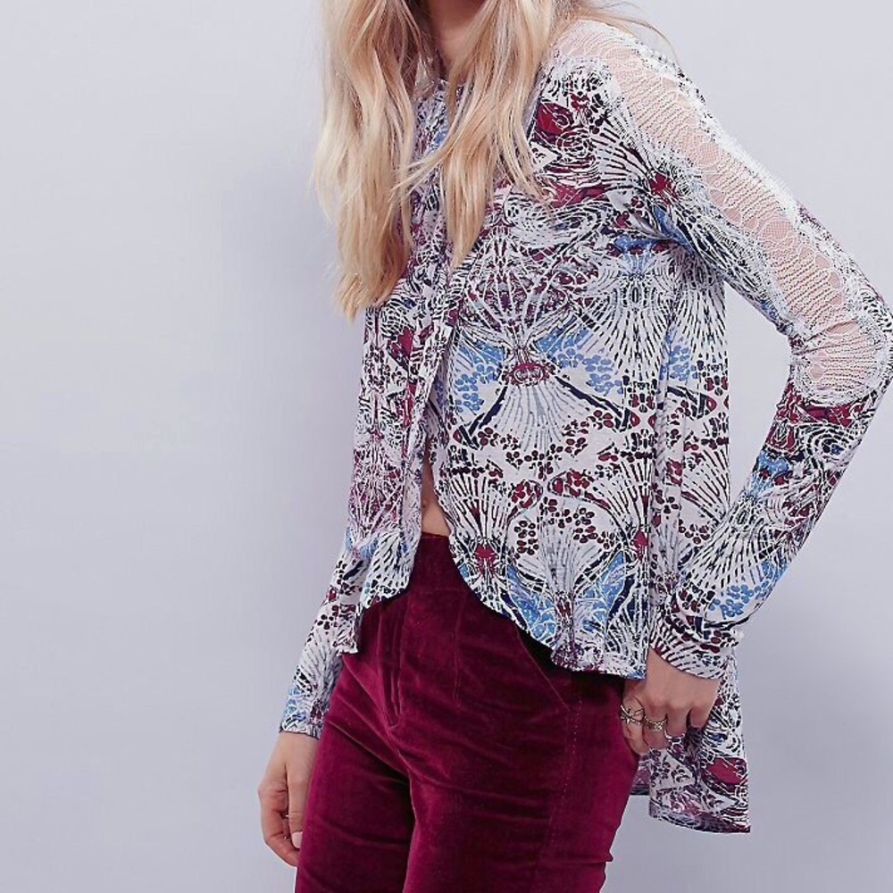 Free People Nouveau Lace Blouse - Picture 3 of 5