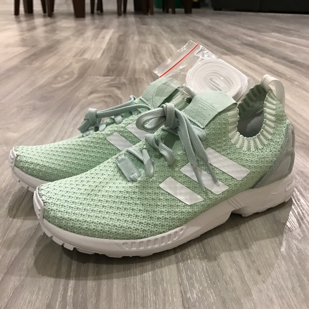 **SOLD**NWOT Adidas Zx Flux Primeknit Mint  Shoes