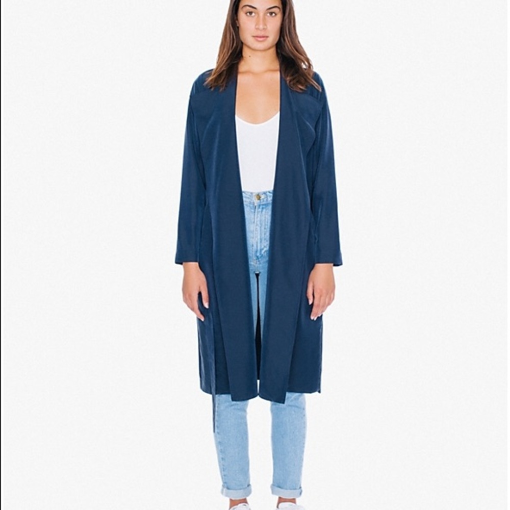 American apparel lightweight trench