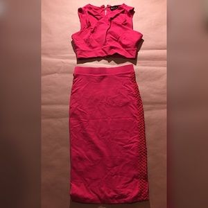 Original BEBE red 2 piece set