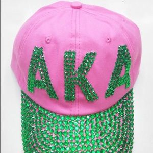 Alpha Kappa Alpha Bling Rhinestone cap