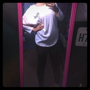 NWT VS PINK Boyfriend Jersey Shirt 3/4 Sleeve